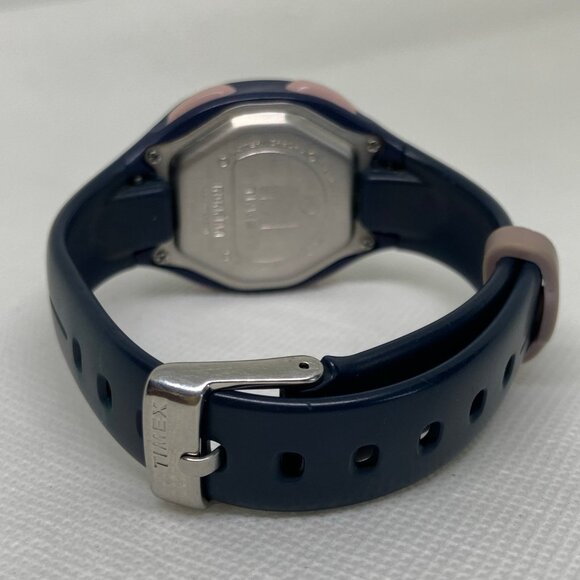 Timex Ironman 10 lap women digital watch 34mm case quartz blue pink running - Picture 6 of 8